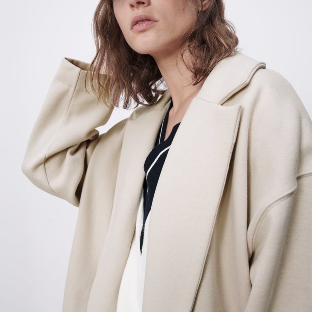 NWT Zara Women’s Lapel Collar With Pockets - Picture 3 of 8